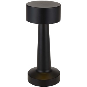 Aludra �jrat�lthet� asztali l�mpa, fekete