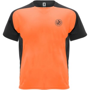 Bugatti rvid ujj gyerek sportpl, fluor orange, solid black (T-shirt, pl, kevertszlas, mszlas)