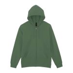 GILDAN SOFTSTYLE cipzras kapucnis polrpulver, Military Green (GISF600MI)