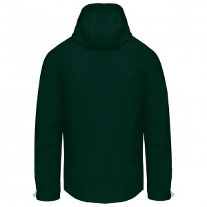 Kariban frfi kapucnis softshell dzseki, Bottle Green (dzseki)