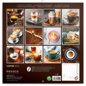 Lemeznaptr Coffee ? scented 2024, 30  30 cm (naptr)