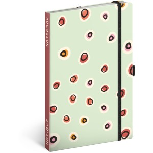 Notesz Dots, lined, 13  21 cm (naptr)