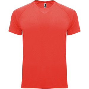 Roly Bahrain frfi sportpl, Fluor Coral (T-shirt, pl, kevertszlas, mszlas)