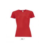 Sols Sporty raglánujjas női póló, Red (SO01159RE)